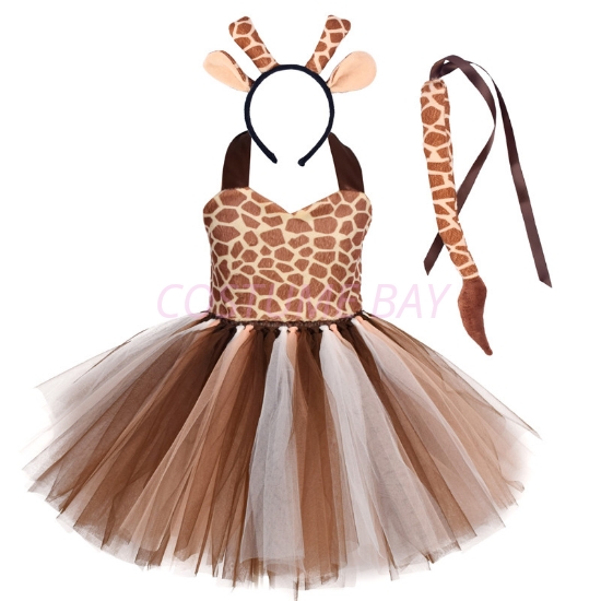 Picture of Girls Animal Giraffe Tutu Dress