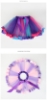 Picture of Girls Colorful Rainbow Tutu Skirt Kids Tulle Skirts