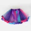 Picture of Girls Colorful Rainbow Tutu Skirt Kids Tulle Skirts