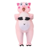 Picture of Fan Operated Inflatable Pink Pig Costume Suit for Adults