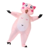 Picture of Fan Operated Inflatable Pink Pig Costume Suit for Adults