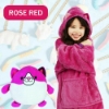 Picture of Kids Huggle Pets Blanket Hoodie - Rose Red