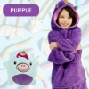 Picture of Kids Huggle Pets Blanket Hoodie - Rose Red