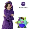 Picture of Kids Huggle Pets Blanket Hoodie - Purple