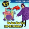 Picture of Kids Huggle Pets Blanket Hoodie - Purple