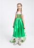 Picture of Princess Queen Elsa Frozen Fever Green Dress with Long Cape