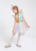 Picture of New Arrival - Girls Unicorn Rainbow Tulle Dress with Headband & Wings