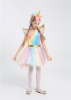 Picture of New Arrival - Girls Unicorn Rainbow Tulle Dress with Headband & Wings