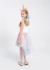 Picture of New Arrival - Girls Unicorn Rainbow Tulle Dress with Headband & Wings