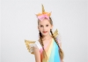 Picture of New Arrival - Girls Unicorn Rainbow Tulle Dress with Headband & Wings