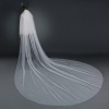 Picture of One-tier Classic Wedding Veil Cathedral Veil with Solid 3m Tulle