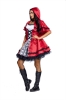 Picture of Deluxe Womens Little Red Riding Hood Costume with Cape and Gloves