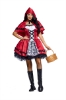 Picture of Deluxe Womens Little Red Riding Hood Costume with Cape and Gloves