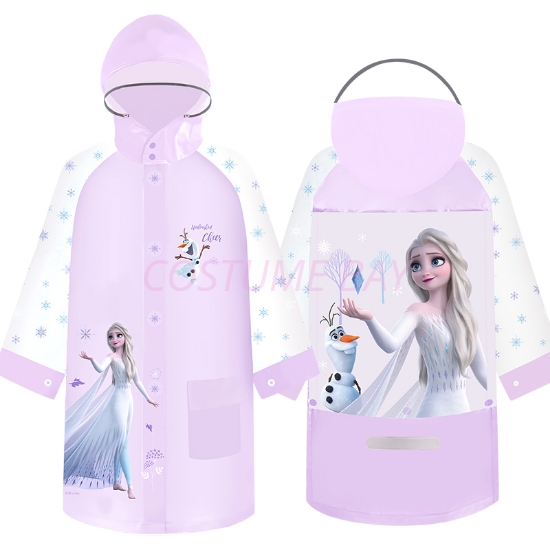 Picture of Kids Disney Waterproof Delux Raincoat - Purple Frozen