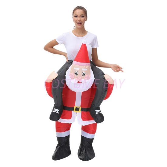 Picture of Fan Operated Adult Inflatable Riding Santa