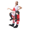 Picture of Fan Operated Adult Inflatable Riding Santa