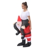 Picture of Fan Operated Adult Inflatable Riding Santa