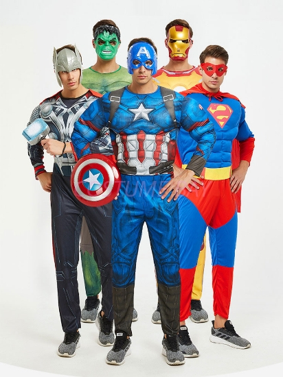 Picture of Men Superhero Muscle Costume