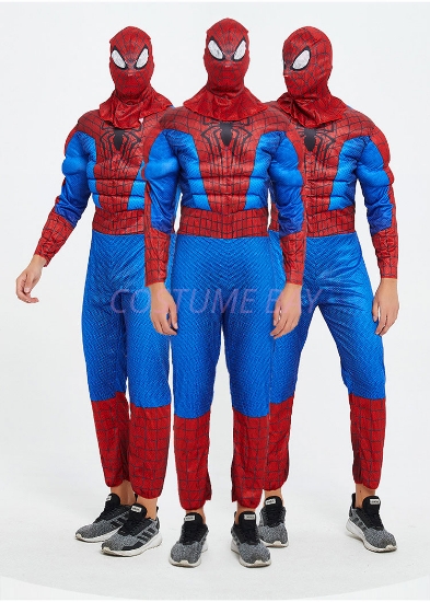 Picture of Men Superhero Muscle Costume - Spiderman