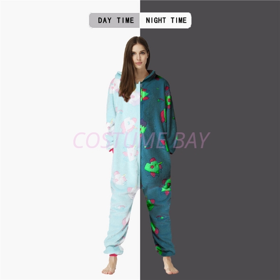 Picture of Glow in the Dark Adult Unicorn Onesie