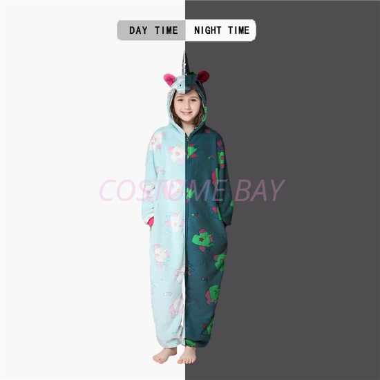 Picture of Kids Glow in the Dark Unicorn Onesie