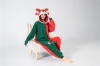 Picture of Xmas Reindeer Red/Green Jumpsuit Onesie 