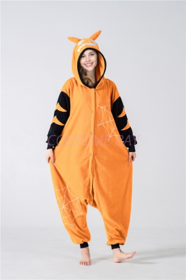 Picture of Orange Devil Onesie Jumpsuit