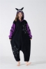 Picture of Black Purple Devil Onesie Jumpsuit.