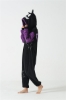 Picture of Black Purple Devil Onesie Jumpsuit.
