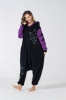 Picture of Black Purple Devil Onesie Jumpsuit.