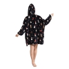 Picture of New Design Hooded Blanket Hoodie - Black Animal