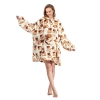 Picture of New Design Hooded Blanket Hoodie-Peal Milk Tea