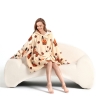 Picture of New Design Hooded Blanket Hoodie-Peal Milk Tea