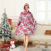 Picture of New Design Hooded Blanket Hoodie-Santa