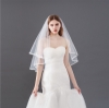 Picture of Ivory Two-Tiers Ribbon Edge Wedding Bridal Veil