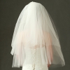 Picture of Women Wedding Veil Bride Two Layer With Comb 