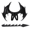 Picture of 3pcs Dragon Wing/Tail/Mask Set - Black