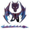 Picture of 3pcs Dragon Wing/Tail/Mask Set - Black