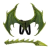 Picture of 3pcs Dragon Wing/Tail/Mask Set - Green
