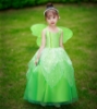 Picture of Girls Tinkerbell Princess Green Dress with Butterfly Wings