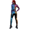 Picture of Womens Skeleton Jumpsuit Halloween Costume