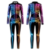 Picture of Womens Skeleton Jumpsuit Halloween Costume