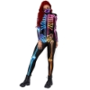 Picture of Womens Skeleton Jumpsuit Halloween Costume