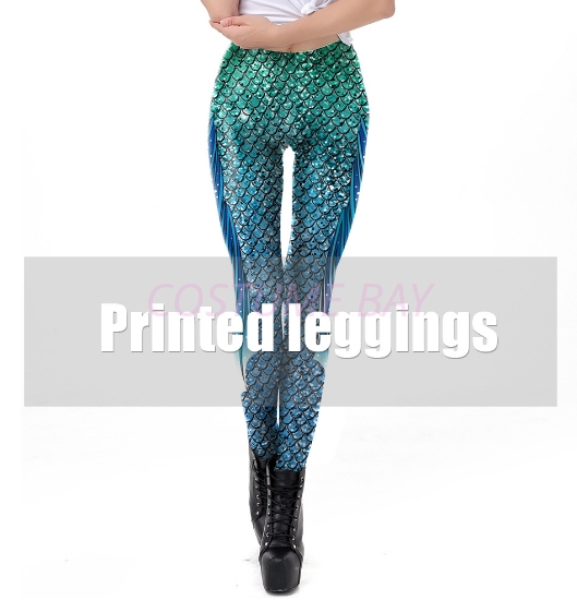 Picture of Sexy Womens Mermaid Printed Leggings