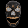 Picture of Skeleton Mask with Movable Jaw - White with Blood