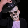 Picture of Skeleton Mask with Movable Jaw - White