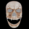 Picture of Skeleton Mask with Movable Jaw - White