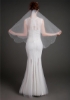 Picture of One Tier White Wedding Veil