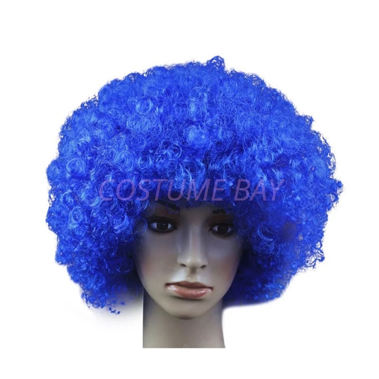 Picture of 70's Funky Disco Afro Wig - Blue