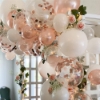 Picture of 102pcs White Rose Gold Balloon Garland Arch Kit Set